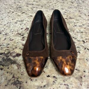 Sarah Flint Brown Suede Flats